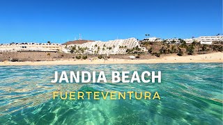 Fuerteventura’s Jandia Beach with its stunning views overlooking Morro Jable  January 2024 [upl. by Ativel]