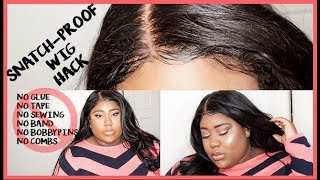 EASIEST Way to STOP Wig from Sliding Off  How To SECURE the WIG  DETAILED [upl. by Yrrot380]