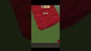 Bridging in Minecraft Java vs Bedrock 😂 GarrettTheCarrot memes minecraft capcut java bedrock [upl. by Aprilette]