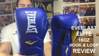 Everlast Elite Boxing Training Gloves 16oz Hook amp Loop review by ratethisgear [upl. by Ailemak]