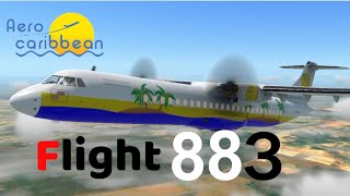 AeroCaribbean flight 883 primer accidente mortal de un ATR 72 Reconstrucción en RFS [upl. by Kosse]