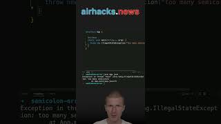 An Unreachable Semicolon java shorts coding airhacks [upl. by Craig235]