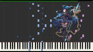 SINoALICE Keiichi Okabe  Premonition Of Massacre Piano Cover Synthesia [upl. by Tarrah]