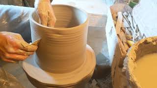 Throwing a Pottery Ball Mill Jar [upl. by Enelyad]