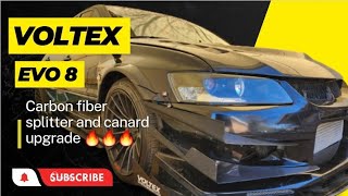 Voltex Evo 8 carbon fiber cannard upgradeinstall 🔥🔥🔥 [upl. by Enerak725]