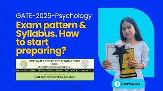 GATE2025Psychology Exam pattern amp Syllabus How to start preparing  PsychLearning  gate2025 [upl. by Amerd196]