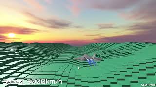 1400 FPS  3D low poly infinite terrain test [upl. by Idnam]