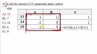 MS Excel 2010  TEST İZAHI [upl. by Landis]