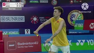 Badminton Anthony Sinisuka Ginting INA vs Lee Cheuk Yiu HKG Quarter final [upl. by Nuncia]