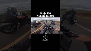 dragrace Ninja 500 vs mt07 vs hornet 600 [upl. by Esinrahc]