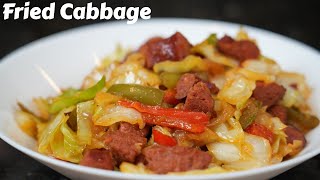 How To Make The Most Delicious Fried Cabbage Ever Southern Fried Cabbage Recipe [upl. by Atiuqahc]