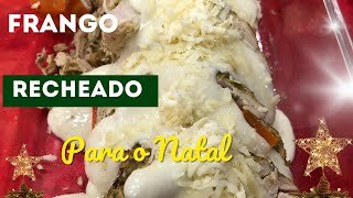 Peito de frango Recheado para o natal frangorecheado receitanatalina receitas receitafacil [upl. by Andersen]