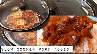 Slow Cooker Pork Adobo Recipe  Dump and Go Crockpot Dinner [upl. by Droffilc]