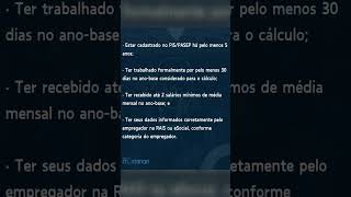 Quem tem direito ao PIS PASEP Veja os requisitos do ABONO SALARIAL [upl. by Friedrick]