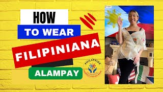 How to Wear a Modern Filipiniana filipinoamerican ofwusa filipiniana wedding class2024 lugaw [upl. by Oknuj]