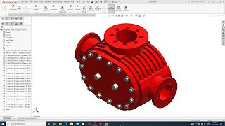 ROOT BLOWER ASSEMBLY IN SOLIDWORKS [upl. by Kavanaugh]