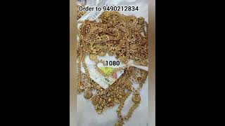 Latest one gram gold jewellery order to 9490212834 ytshorts viralvideo [upl. by Borszcz206]