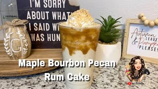 How to make Herbalife Shake  Maple Bourbon Pecan Rum Cake  FALL EDITION using Pralines and Cream [upl. by Hilaria]