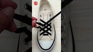 New Shoelace Fashion How To Tie Shoelaces Shoe Lacing Styles Shoelaces Shorts [upl. by Hen]