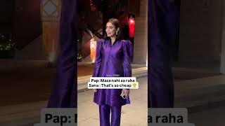 SanaMakbul was unhappy with paps words MovieTalkies viralvideos [upl. by Robb]