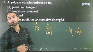 Q2 semiconductor Electronics  A ptype semiconductor is a positive charge b negative charged [upl. by Northway]