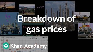 Breakdown of gas prices  Supply demand and market equilibrium  Microeconomics  Khan Academy [upl. by Kaazi]