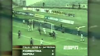 Fiorentina 1 x 2 Napoli  Campeonato Italiano 20002001 [upl. by Egarton333]