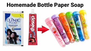 How to make paper soap  paper soap homemade paper soappaper soap banane ka tarikaDIY Paper Soap [upl. by Aytac976]