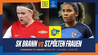 SK Brann  St Pölten  UEFA Womens Champions League 202324 Spieltag 6 Ganzes Spiel [upl. by Yuzik]