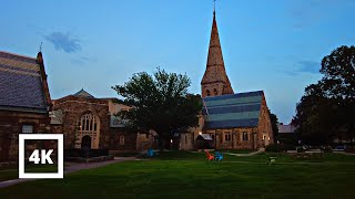 4K Lesley University  Campus Walking Tour  Harry Potter Vibes  Harvard Cambridge Boston  AMSR [upl. by Rosemarie]