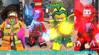 LEGO DC Super Villains Blitzwinger PackAttack04082 and DisneyDan Free Roam Custom Characters [upl. by Thormora]