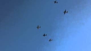 Doolittle Raiders Final Flyby and Missing Man [upl. by Scheider]