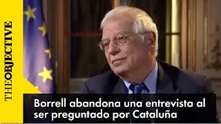 Borrell abandona una entrevista en una televisión alemana al ser preguntado por Cataluña [upl. by Laflam]