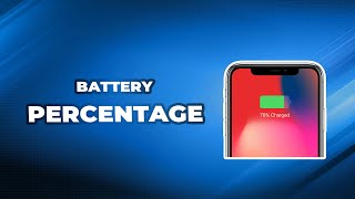 How to Show Battery Percentage on iPhone [upl. by Leiram109]