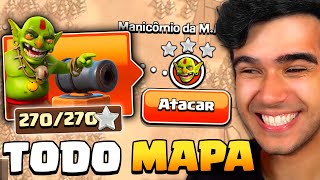 ZEREI TODOS OS MAPAS DOS GOBLINS DO CLASH OF CLANS DE UMA VEZ [upl. by Kcirreg]