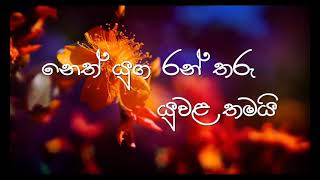 නෙත් යුග රන්තරු යුවල තමයි Neth Yuga Ran Tharu [upl. by Dusza125]