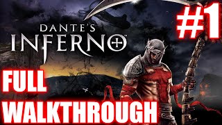 Dantes Inferno walkthrough part 1  GRIM REAPER  PS3 gameplay  Full HD  NO COMMENTARY [upl. by Encrata7]