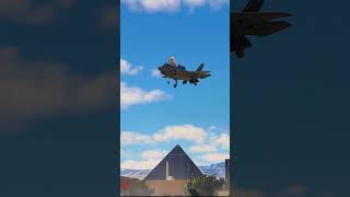 US Air Force Jet F35 amazing landing in Las Vegas [upl. by Presley]