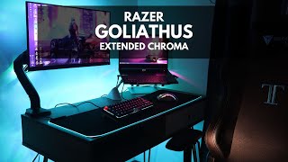 Razer Goliathus Extended Chroma Unboxing Soft Gaming Mouse Mat [upl. by Eceirehs]