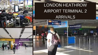 London Heathrow Terminal 2 Arrivals Airside amp Landside  July 2022 [upl. by Refenej428]