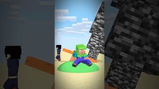 HELP HEROBRINE TO HOW TO POWER UP CREDIT oreETV minecraft meme animation viralshorts [upl. by Ahsekad]