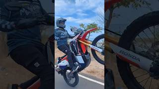 ALDO AVEGA WHEELIE PAKE CRF 250 RALLY ghoibgarage crfrally [upl. by Vittoria149]