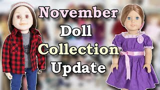 November Doll Collection Update  New Monster High American Girl Maplelea and More [upl. by Elga]