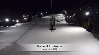 Sommet Edelweiss  January 26 2018 [upl. by Erdnassak490]