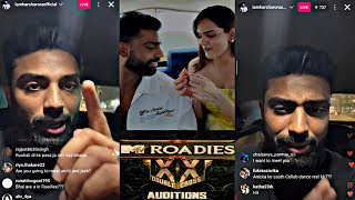 Harsh Talks On Relation With Rushali On Insta Live😍 He Reveals About Roadies Selection😱 [upl. by Solracnauj]