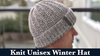 Unisex Winter Knit Hat  Ribbed Knit Hat for Men amp Women [upl. by Luby]