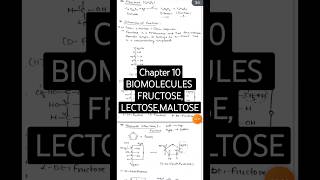 Class12th Biomolecules FructoseLectoseMaltoseCBSEClass 12th shorts viralvideo class12th [upl. by Limemann]