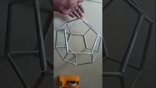 Dodecahedron making with Aluminium Food Container or Aluminium Foil diy aluminium shorts [upl. by Amias]