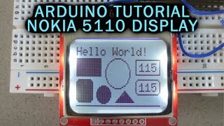 Arduino Tutorial LCD Nokia 5110 Display [upl. by Anahs467]