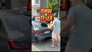 Trunk Wars BMW vs TESLA 👀 [upl. by Ttirrem]